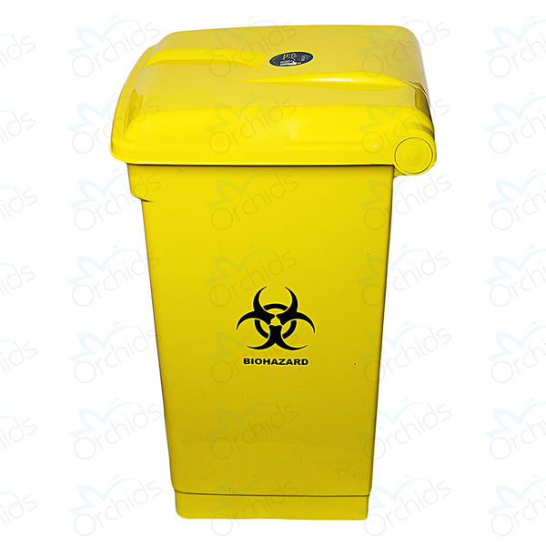 Orchids Bio Waste Dust Bin 60 Litres (Yellow)