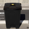 Orchids Bio Waste Dust Bin 60 Litres (Black)