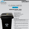 Orchids Bio Waste Dust Bin 60 Litres (Black)