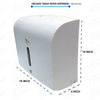 Orchids Tissue Dispenser Wall Mounted ABS Plastic Capacity of 300 Sheets  OR/TD/KV