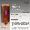 Orchids Soap/Sanitizer Dispenser 1000ml Brown ABS Body, wooden finish, Wall Mounted  OR/SD/08C